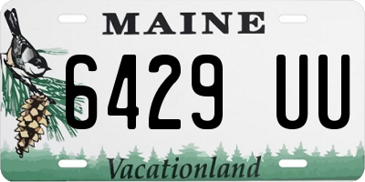 ME license plate 6429UU