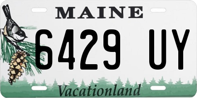 ME license plate 6429UY