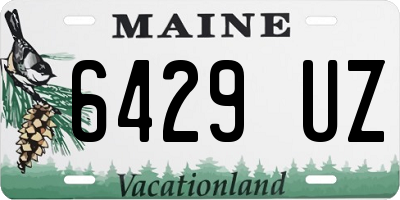 ME license plate 6429UZ