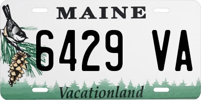ME license plate 6429VA