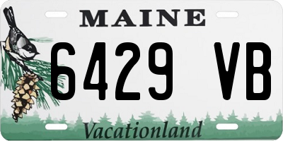 ME license plate 6429VB
