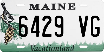 ME license plate 6429VG