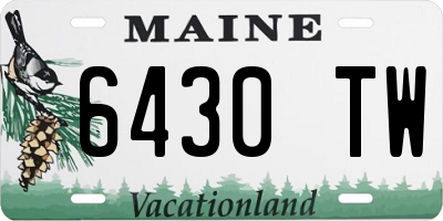 ME license plate 6430TW