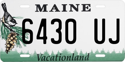 ME license plate 6430UJ