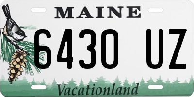 ME license plate 6430UZ