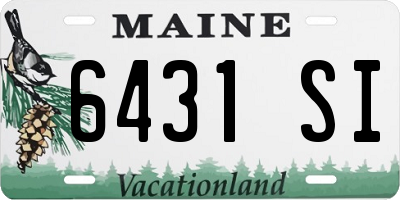 ME license plate 6431SI