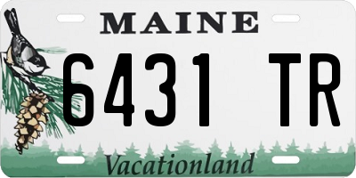 ME license plate 6431TR