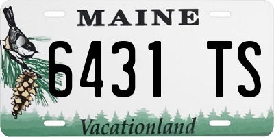 ME license plate 6431TS