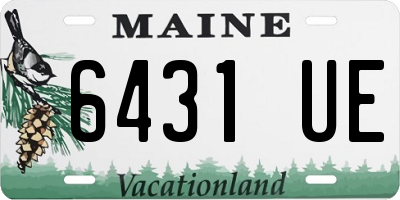 ME license plate 6431UE