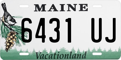 ME license plate 6431UJ