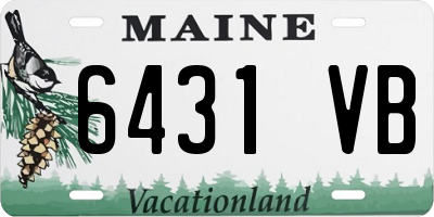 ME license plate 6431VB