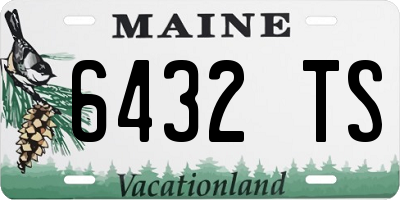 ME license plate 6432TS