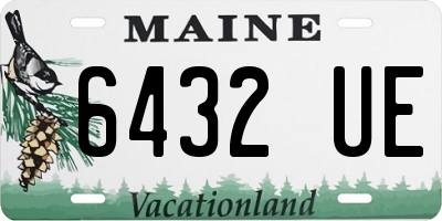 ME license plate 6432UE