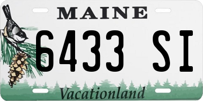 ME license plate 6433SI