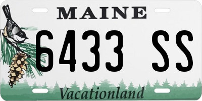 ME license plate 6433SS