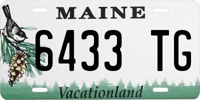 ME license plate 6433TG