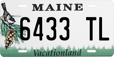 ME license plate 6433TL