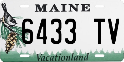 ME license plate 6433TV