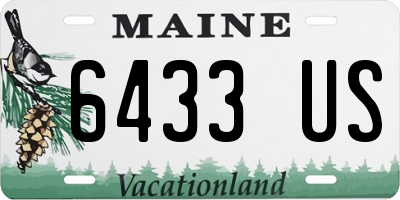 ME license plate 6433US