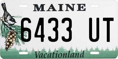 ME license plate 6433UT