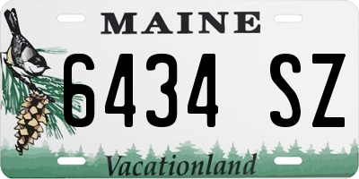 ME license plate 6434SZ