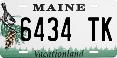 ME license plate 6434TK