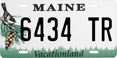 ME license plate 6434TR