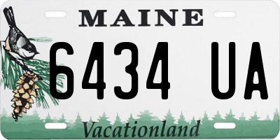 ME license plate 6434UA