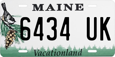 ME license plate 6434UK