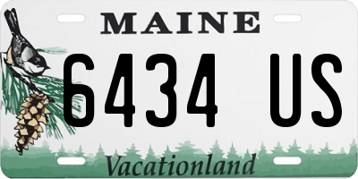 ME license plate 6434US