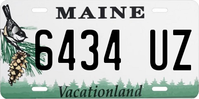 ME license plate 6434UZ