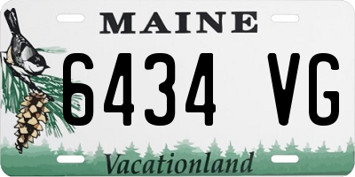 ME license plate 6434VG