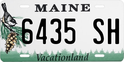 ME license plate 6435SH