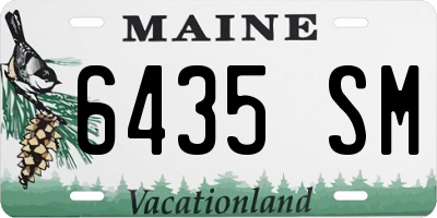 ME license plate 6435SM