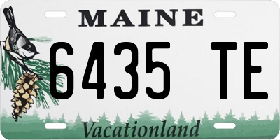 ME license plate 6435TE