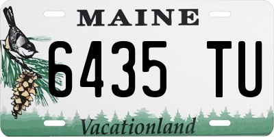 ME license plate 6435TU