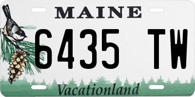 ME license plate 6435TW