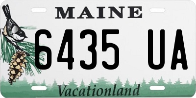 ME license plate 6435UA
