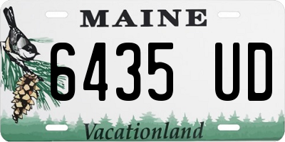 ME license plate 6435UD