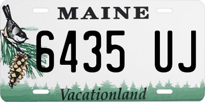 ME license plate 6435UJ