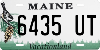 ME license plate 6435UT