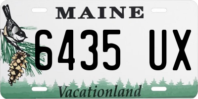 ME license plate 6435UX