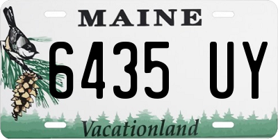 ME license plate 6435UY