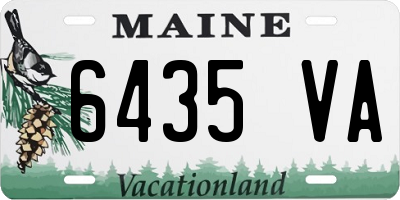 ME license plate 6435VA