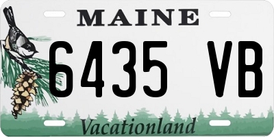 ME license plate 6435VB