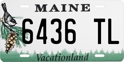 ME license plate 6436TL