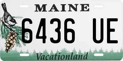 ME license plate 6436UE