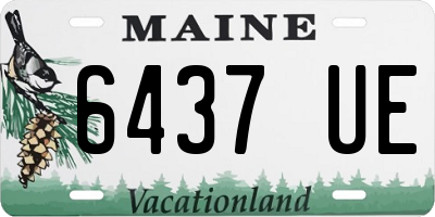 ME license plate 6437UE
