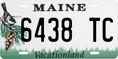 ME license plate 6438TC