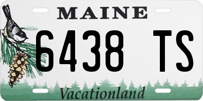 ME license plate 6438TS